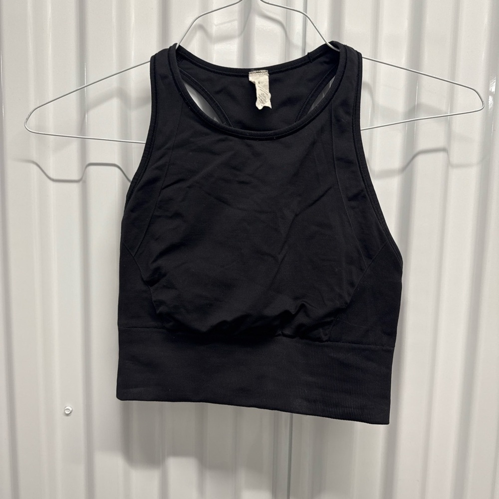 Lululemon Black High-Neck Sports Bra – Size 6 (18)